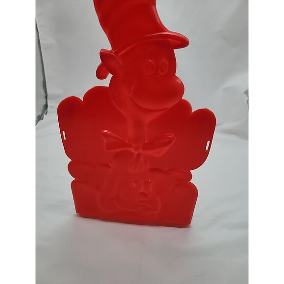 Vintage Dr. Seuss “Cat in the Hat”Book Shelf Holder Plastic Storage Folding Rack - Picture 3 of 15